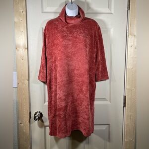 Cozy Long Sleeve Rust Dress